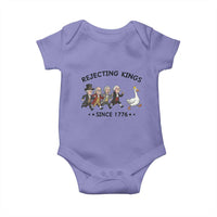 Rejecting Kings Since 1776 Baby Onesie Funny Founding Fathers Chasing Royal Goose