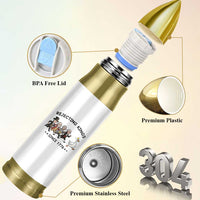 Rejecting Kings Since 1776 Bullet Tumbler Funny Founding Fathers Chasing Royal Goose