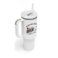 Rejecting Kings Since 1776 Tumbler With Handle Funny Founding Fathers Chasing Royal Goose