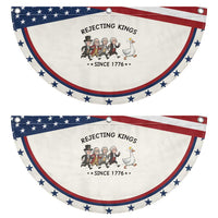 Rejecting Kings Since 1776 Patriotic Fan Flag Funny Founding Fathers Chasing Royal Goose