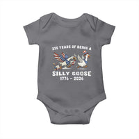 Funny Patriotic Goose Baby Onesie 250 Years Of Being A Silly Goose