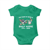Funny Patriotic Goose Baby Onesie 250 Years Of Being A Silly Goose