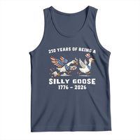 Funny Patriotic Goose Tank Top 250 Years Of Being A Silly Goose