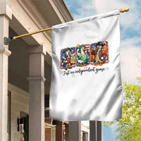Just An Independent Goose Garden Flag Funny Patriotic Goose