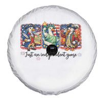 Just An Independent Goose Spare Tire Cover Funny Patriotic Goose