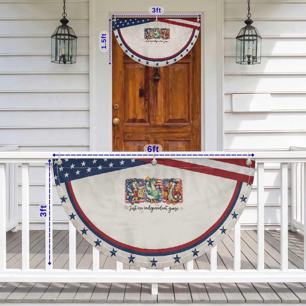 Just An Independent Goose Patriotic Fan Flag Funny Goose