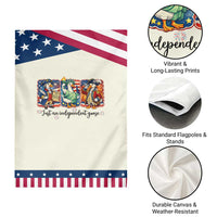 Just An Independent Goose Garden Flag Funny Patriotic Goose