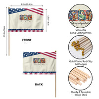 Just An Independent Goose Patriotic Handheld Flag Funny Patriotic Goose