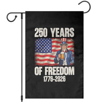 250 Years Of Freedom Garden Flag Patriotic Uncle Sam