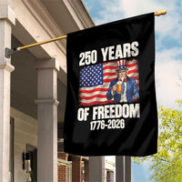250 Years Of Freedom Garden Flag Patriotic Uncle Sam