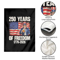 250 Years Of Freedom Garden Flag Patriotic Uncle Sam