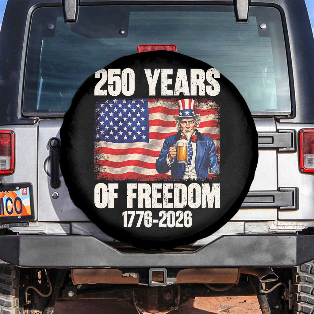 250 Years Of Freedom Spare Tire Cover Patriotic Uncle Sam
