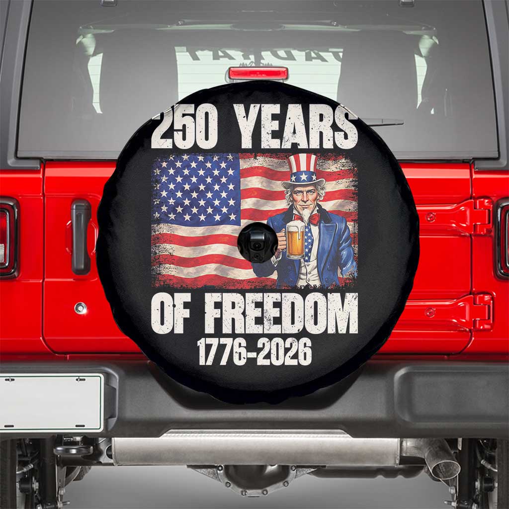 250 Years Of Freedom Spare Tire Cover Patriotic Uncle Sam
