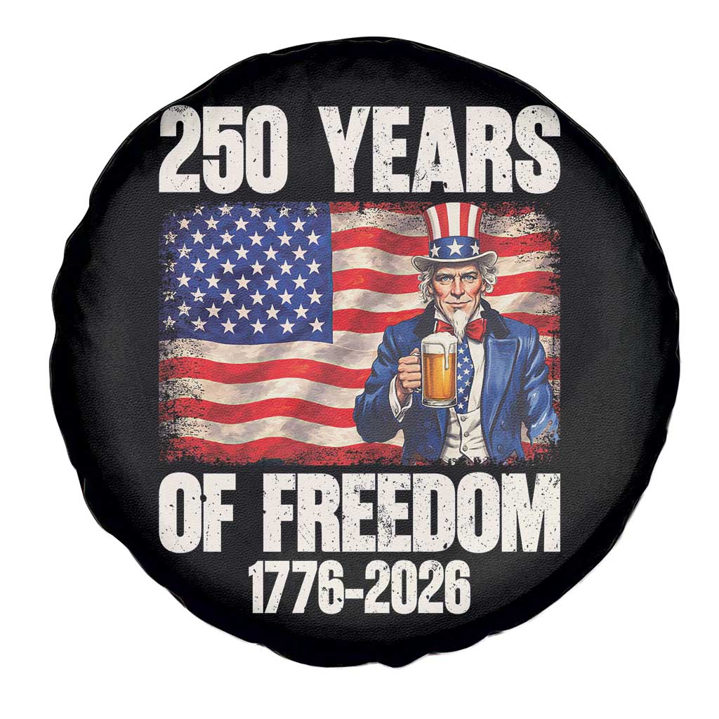 250 Years Of Freedom Spare Tire Cover Patriotic Uncle Sam