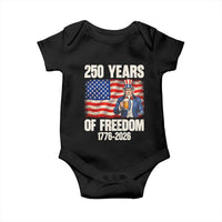 250 Years Of Freedom Baby Onesie Patriotic Uncle Sam