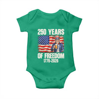 250 Years Of Freedom Baby Onesie Patriotic Uncle Sam