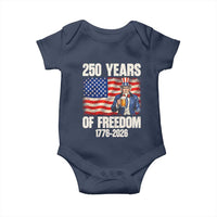 250 Years Of Freedom Baby Onesie Patriotic Uncle Sam