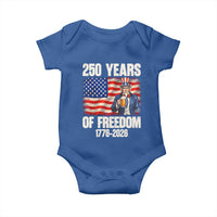 250 Years Of Freedom Baby Onesie Patriotic Uncle Sam
