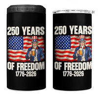 250 Years Of Freedom 4 in 1 Can Cooler Tumbler Patriotic Uncle Sam