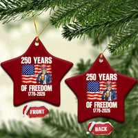 250 Years Of Freedom Ceramic Ornament Patriotic Uncle Sam
