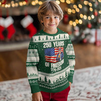 250 Years Of Freedom Ugly Christmas Sweater Patriotic Uncle Sam