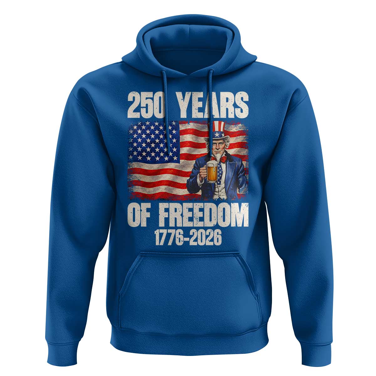 250 Years Of Freedom Hoodie Patriotic Uncle Sam