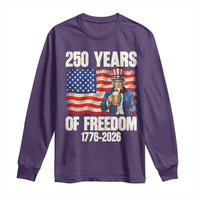 250 Years Of Freedom Long Sleeve Shirt Patriotic Uncle Sam
