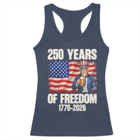 250 Years Of Freedom Racerback Tank Top Patriotic Uncle Sam