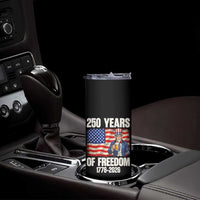 250 Years Of Freedom Skinny Tumbler Patriotic Uncle Sam