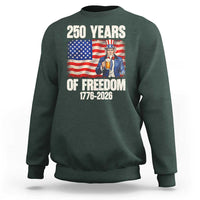 250 Years Of Freedom Sweatshirt Patriotic Uncle Sam