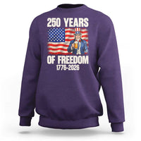 250 Years Of Freedom Sweatshirt Patriotic Uncle Sam