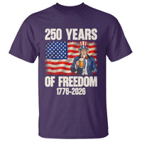 250 Years Of Freedom T Shirt Patriotic Uncle Sam