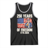 250 Years Of Freedom Tank Top Patriotic Uncle Sam