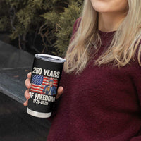 250 Years Of Freedom Tumbler Cup Patriotic Uncle Sam