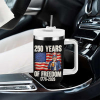250 Years Of Freedom Tumbler With Handle Patriotic Uncle Sam