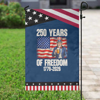 250 Years Of Freedom Garden Flag Patriotic Uncle Sam
