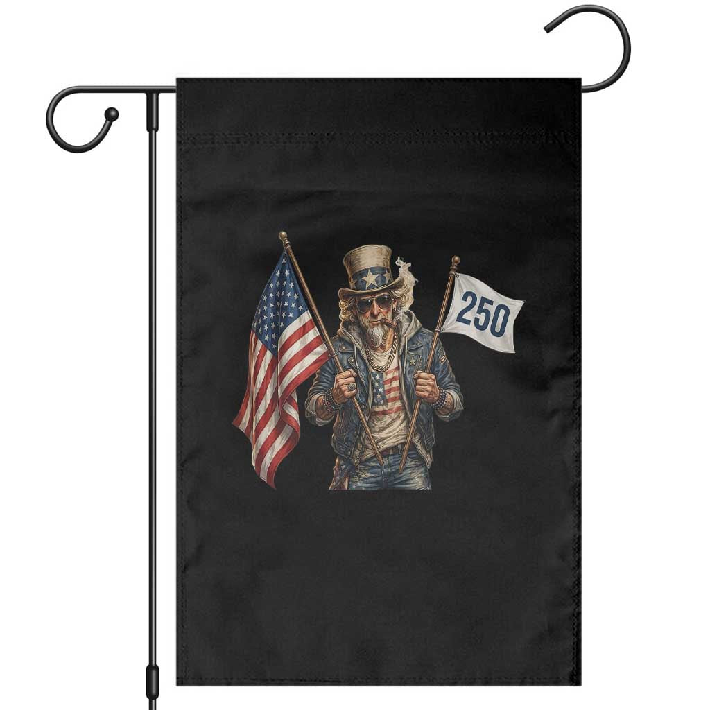 Patriotic Uncle Sam Celebrating 250 Years America Garden Flag