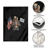 Patriotic Uncle Sam Celebrating 250 Years America Garden Flag