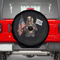 Patriotic Uncle Sam Celebrating 250 Years America Spare Tire Cover