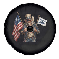 Patriotic Uncle Sam Celebrating 250 Years America Spare Tire Cover