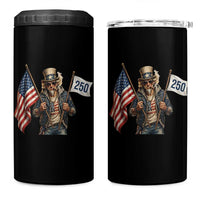 Patriotic Uncle Sam Celebrating 250 Years America 4 in 1 Can Cooler Tumbler