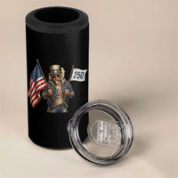 Patriotic Uncle Sam Celebrating 250 Years America 4 in 1 Can Cooler Tumbler
