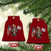 Patriotic Uncle Sam Celebrating 250 Years America Ceramic Ornament