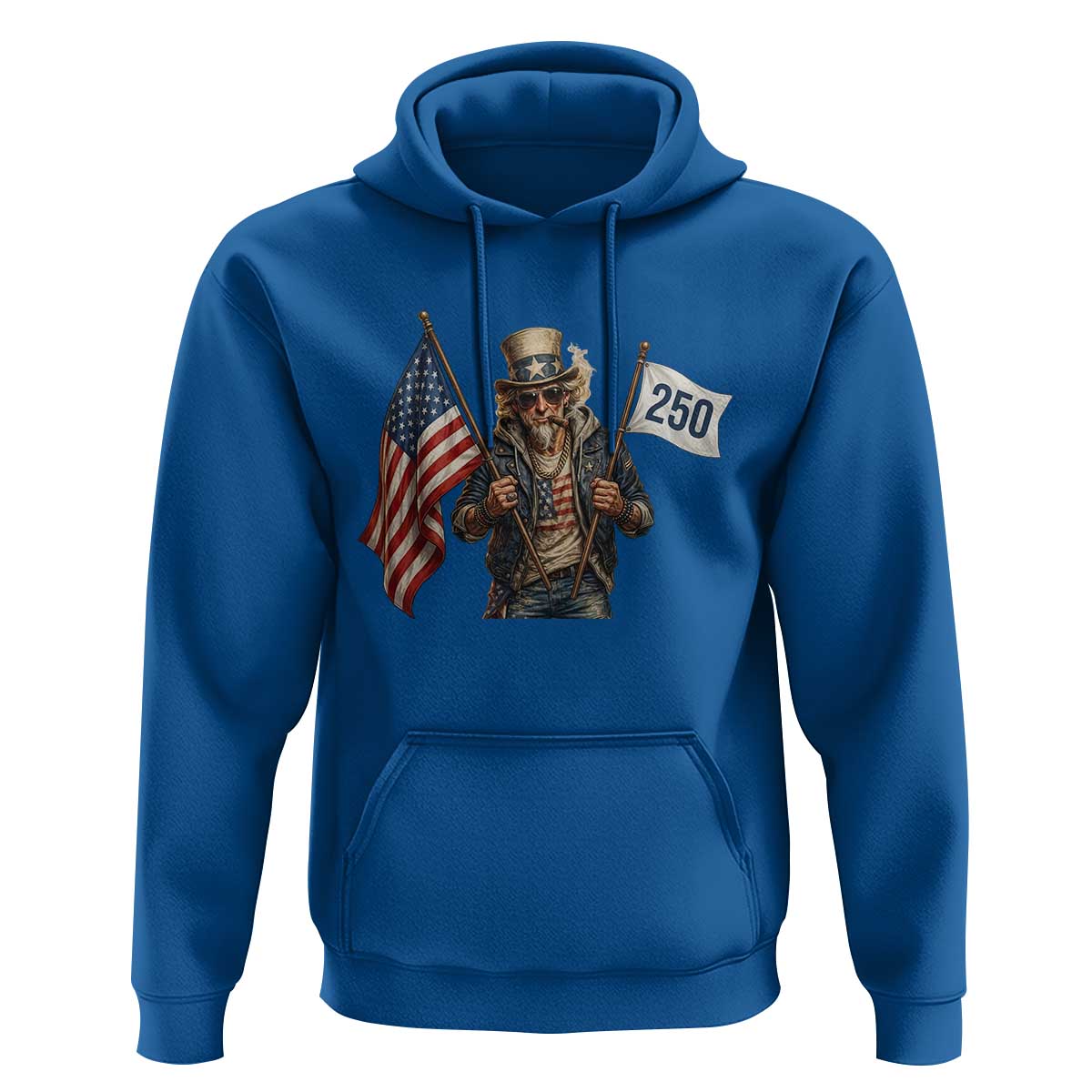 Patriotic Uncle Sam Celebrating 250 Years America Hoodie