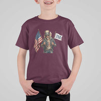 Patriotic Uncle Sam Celebrating 250 Years America T Shirt For Kid