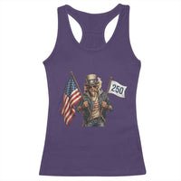 Patriotic Uncle Sam Celebrating 250 Years America Racerback Tank Top