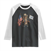 Patriotic Uncle Sam Celebrating 250 Years America Raglan Shirt