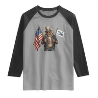 Patriotic Uncle Sam Celebrating 250 Years America Raglan Shirt