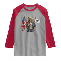Patriotic Uncle Sam Celebrating 250 Years America Raglan Shirt