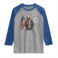 Patriotic Uncle Sam Celebrating 250 Years America Raglan Shirt